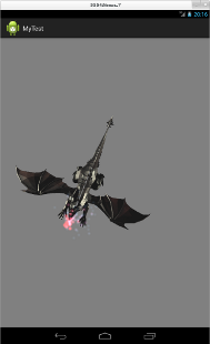 A 3D dragon loaded from a Wavefront .obj file.